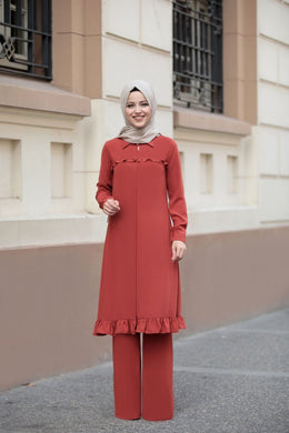 Terracotta Long Modest Tunic - Buy Abaya Online