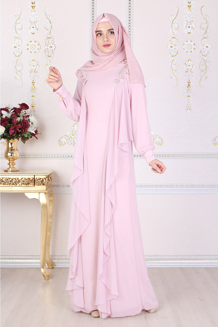 Powder Pink Abaya - Buy Abaya Online