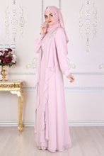 Load image into Gallery viewer, Powder Pink Abaya - Buy Abaya Online