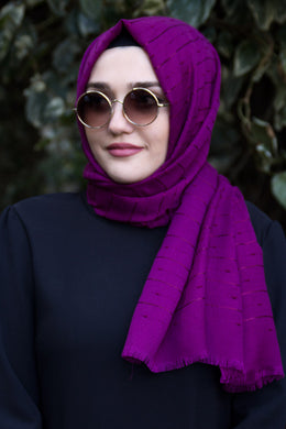 Purple Patterned Shawl - Buy Abaya Online