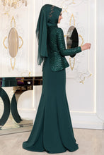 Load image into Gallery viewer, Emerald Green Evening Dress - Buy Abaya Online