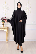 Load image into Gallery viewer, Sequin Detailed Black Abaya - Buy Abaya Online