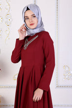 Load image into Gallery viewer, Red Maxi Abaya PS - Buy Abaya Online