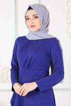 Load image into Gallery viewer, Royal Blue Silvery Abaya - Buy Abaya Online