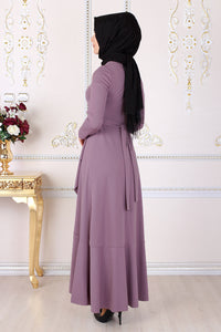 Lilac Flouncy Abaya - Buy Abaya Online