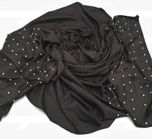 Load image into Gallery viewer, Black Pearl Hijab. Hijab Online