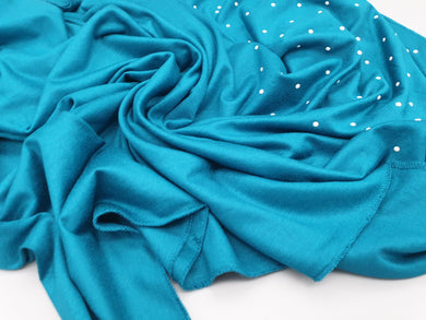 Dark Cyan Blue Pearl Hijab. Hijab Online