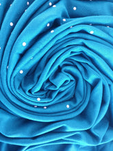 Load image into Gallery viewer, Dark Cyan Blue Pearl Hijab. Hijab Online