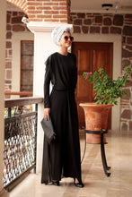 Load image into Gallery viewer, Black Modest Jumpsuit - Buy Abaya Online