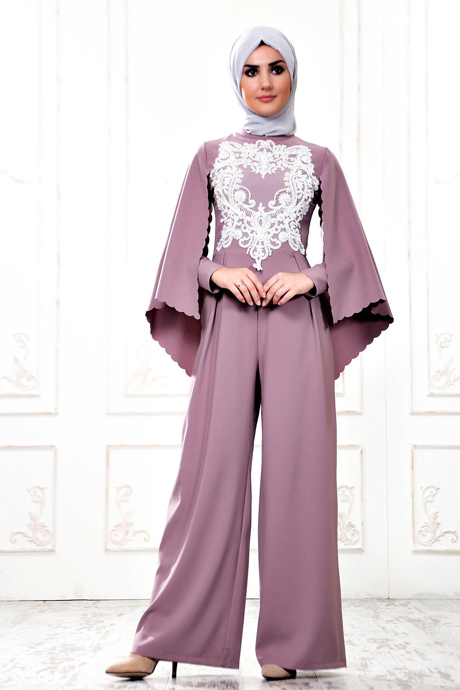Pastel Pink Modest Jumpsuit - Buy Abaya Online