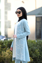 Load image into Gallery viewer, Baby Blue Jacket And Trouser Set - Buy Abaya Online