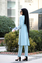 Load image into Gallery viewer, Baby Blue Jacket And Trouser Set - Buy Abaya Online
