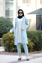 Load image into Gallery viewer, Baby Blue Jacket And Trouser Set - Buy Abaya Online